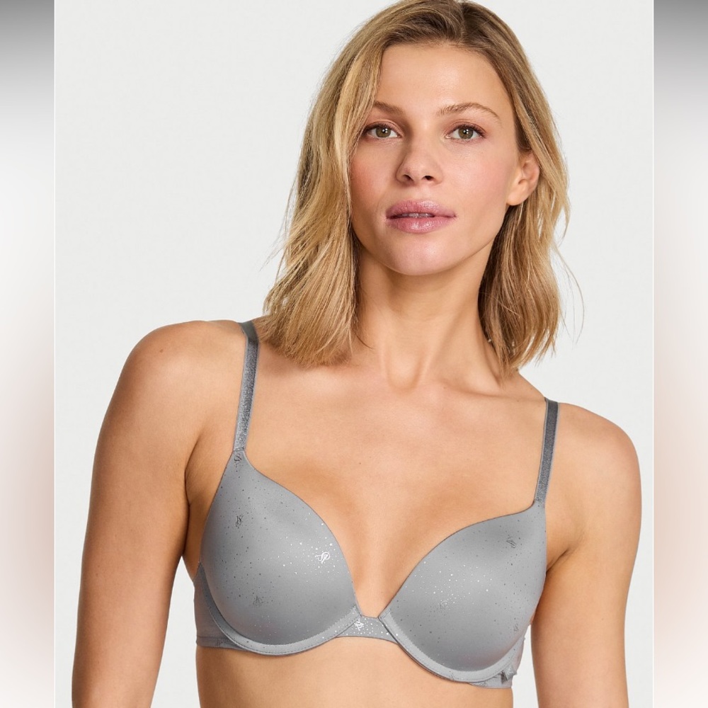 ✨Victoria’s Secret metallic shine Sexy Tee bra sz 40D NWT